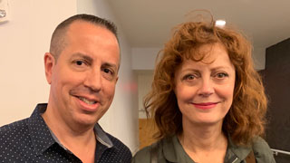 Susan Sarandon with Paul Adamo Talent Producer