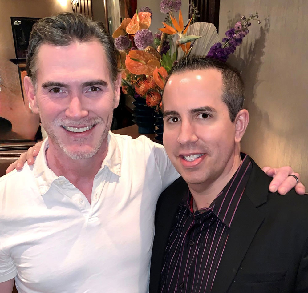 selfie of Billy Crudup with Paul Scott Adamo