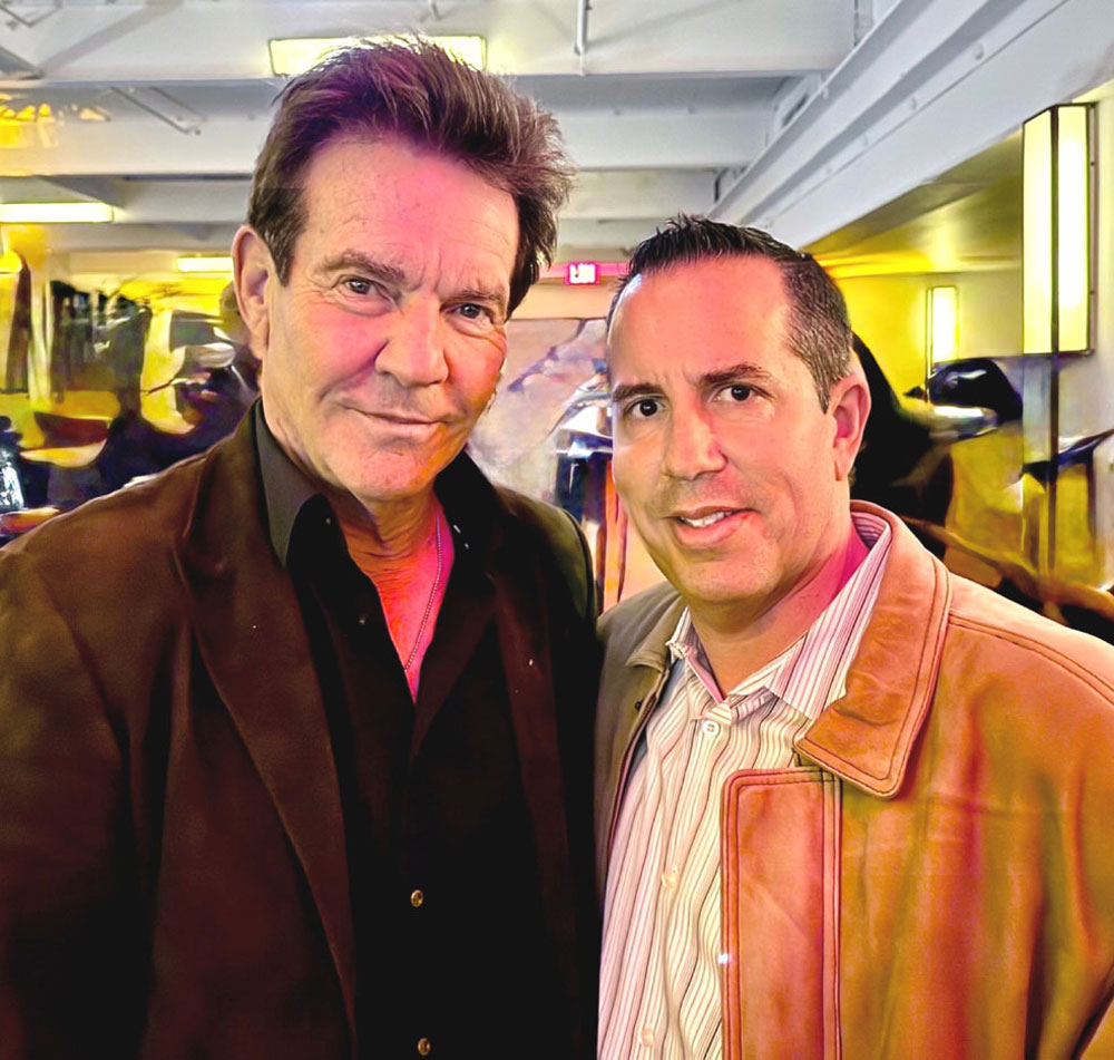 selfie of Dennis Quaid with Paul Scott Adamo