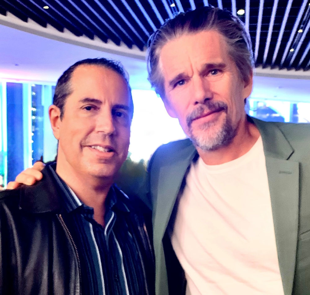 selfie of Ethan Hawke with Paul Scott Adamo