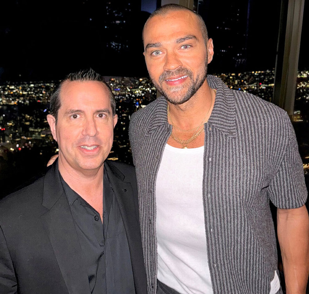 selfie of Jesse Williams with Paul Scott Adamo