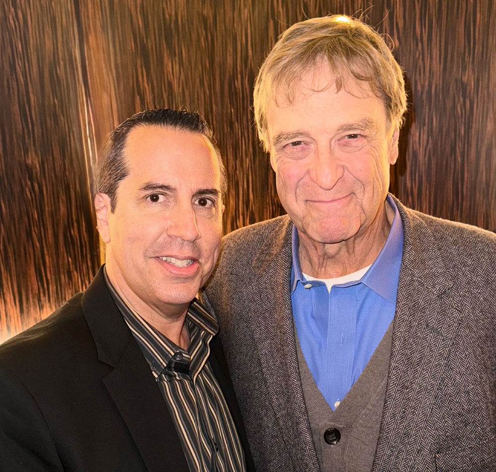 selfie of John Goodman with Paul Scott Adamo
