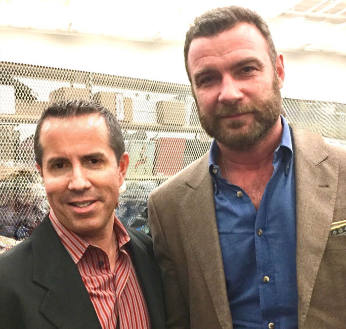 selfie of Liev Schreiber and Paul Scott Adamo