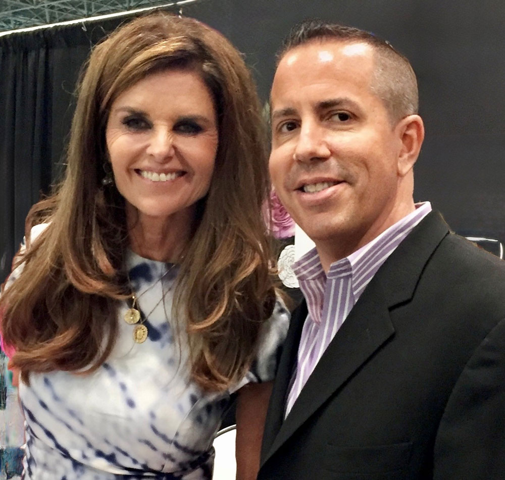 selfie of Maria Shriver with Paul Scott Adamo