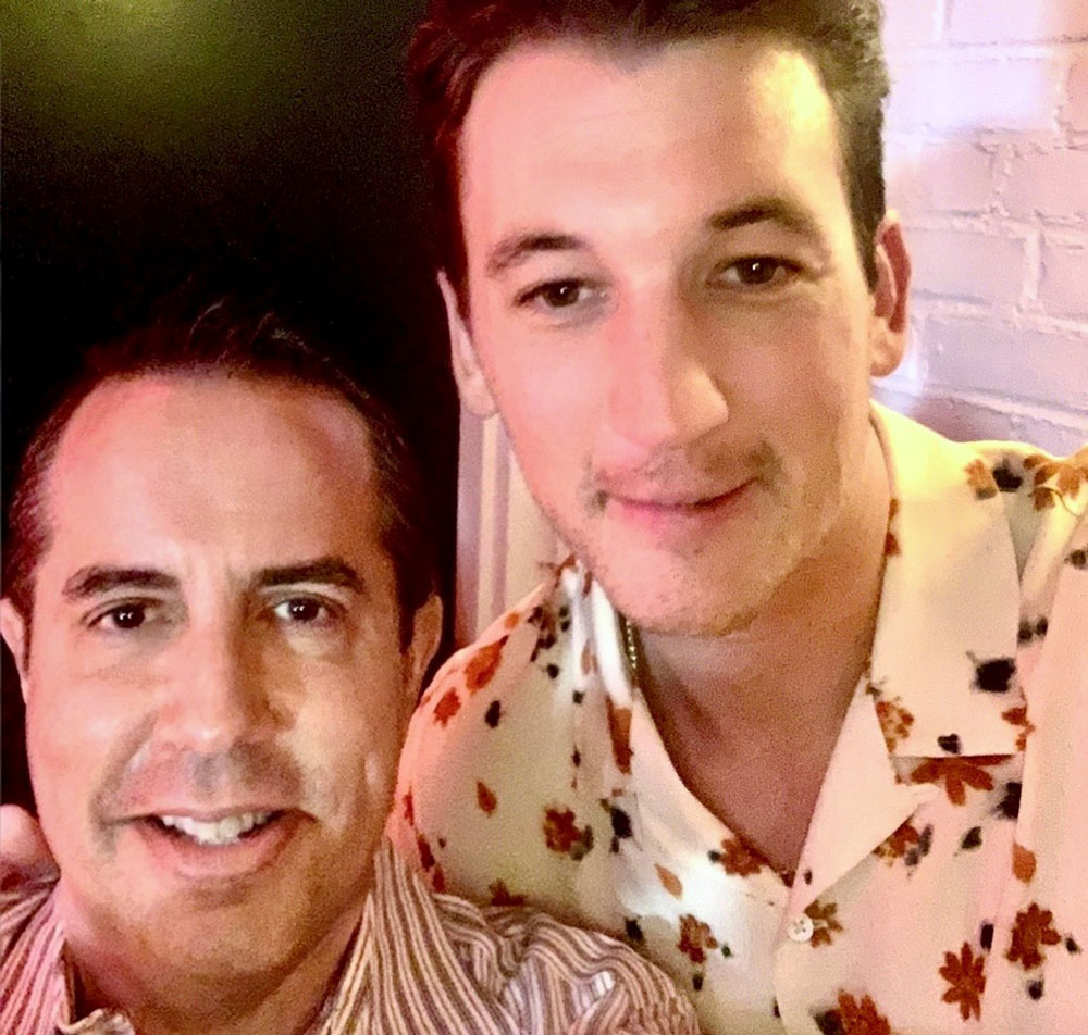 selfie of Miles Teller with Paul Scott Adamo