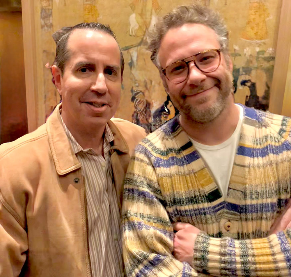 selfie of Seth Rogan with Paul Scott Adamo