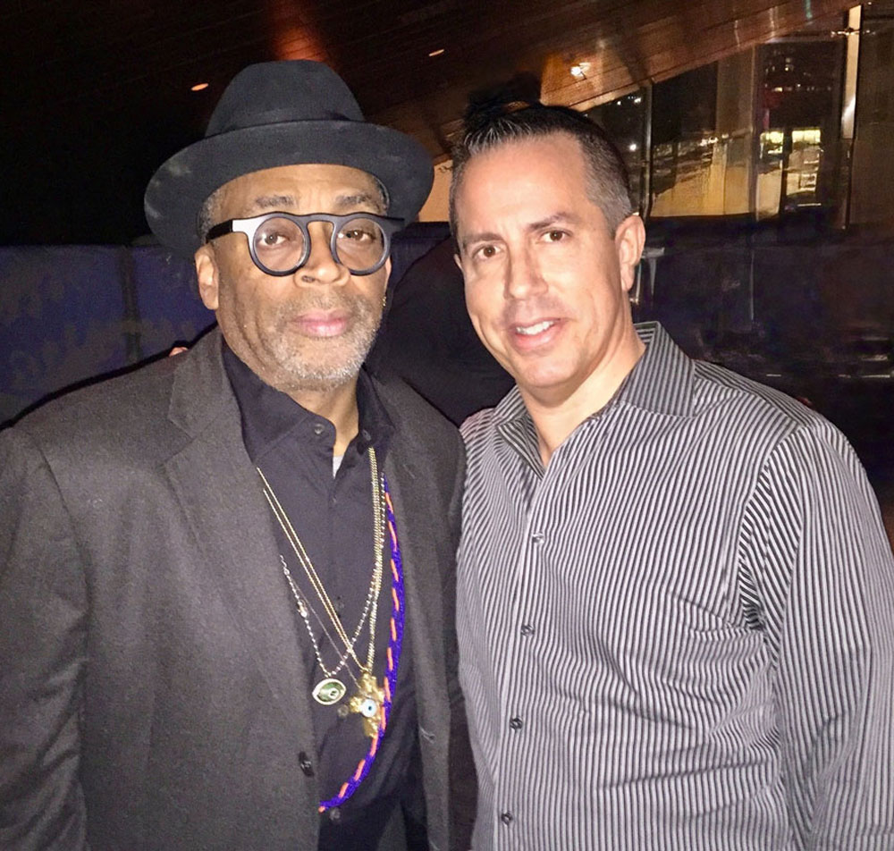 selfie of Spike Lee with Paul Scott Adamo