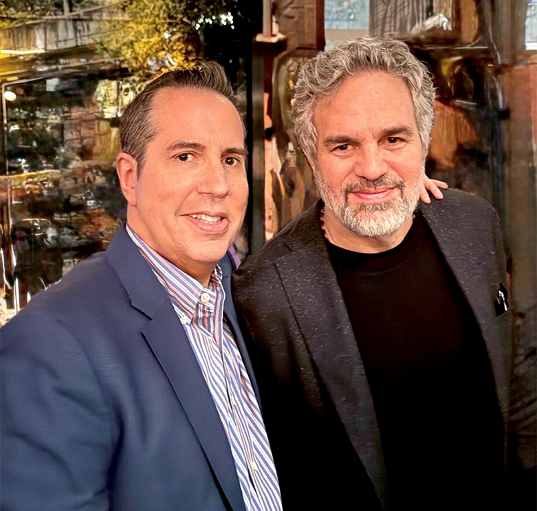 Mark Ruffalo Mark Ruffalo with Celebrity Booker Paul Scott Adamo